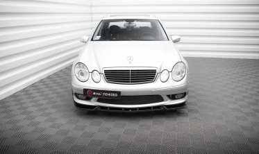 Тюнінгова накладка (дифузор) на передній бампер Mercedes E W211 55 AMG  фото