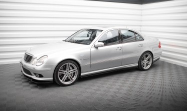 Тюнинговые листвы (диффузоры) на боковые пороги Mercedes E W211 55 AMG фото