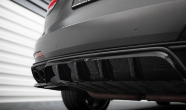 Тюнінговий дифузор (накладка) на задній бампер Maserati Levante Trofeo Mk1 фото