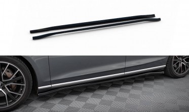 Тюнінгові накладки (лістви)  під бічні пороги Audi A8 D5 фото