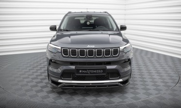 Тюнінгова накладка (губа) на передній бампер Jeep Compass Mk2 рестайл Limited фото
