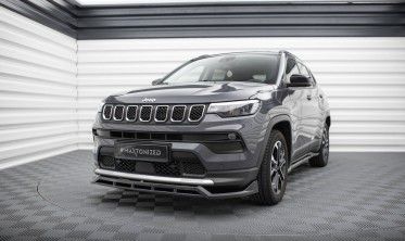 Тюнінгова накладка (губа) на передній бампер Jeep Compass Mk2 рестайл Limited фото