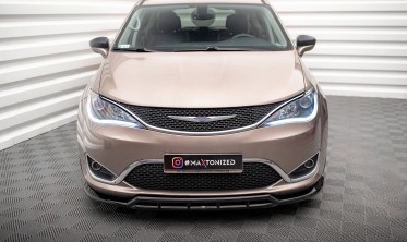 Тюнинговая накладка (диффузор) на передний бампер Chrysler Pacifica Mk2 фото