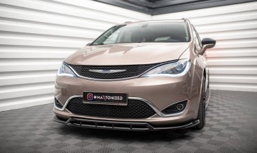 Тюнинговая накладка (диффузор) на передний бампер Chrysler Pacifica Mk2 фото