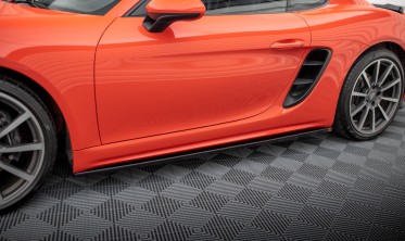 Нижние тюнинг накладки под пороги (тюнинг обвес) Porsche 718 Cayman 982c фото