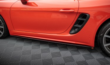 Нижние тюнинг накладки под пороги (тюнинг обвес) Porsche 718 Cayman 982c фото