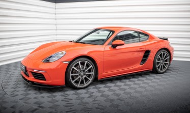 Нижние тюнинг накладки под пороги (тюнинг обвес) Porsche 718 Cayman 982c фото