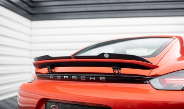 Тюнинговая накладка на спойлер багажника Porsche 718 Cayman 982c фото