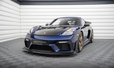 Тюнінгова накладка на передній бампер (тюнінг обвіс) Porsche 718 Cayman 982c GT4 RS фото