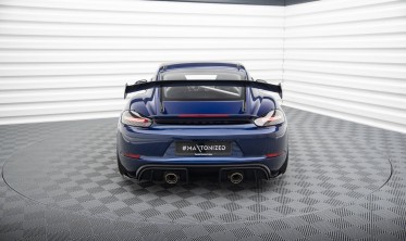 Боковые тюнинг накладки на задний бампер Porsche 718 Cayman 982c GT4 RS фото