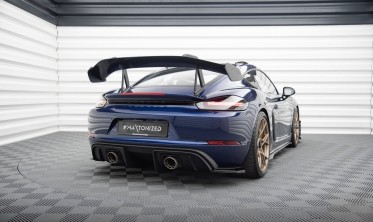 Боковые тюнинг накладки на задний бампер Porsche 718 Cayman 982c GT4 RS фото