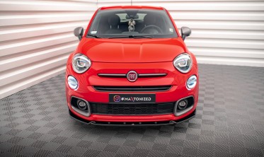 Тюнінгова накладка (юбка) на передній бампер Fiat 500X Mk1 рестайл Sport фото