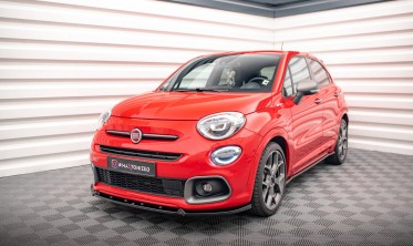 Тюнінгова накладка (юбка) на передній бампер Fiat 500X Mk1 рестайл Sport фото