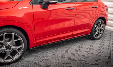 Тюнинговые накладки (листвы) под пороги Fiat 500X Mk1 рестайл Sport фото