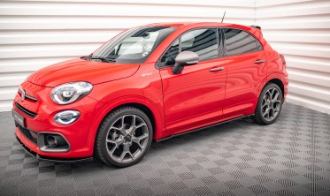Тюнинговые накладки (листвы) под пороги Fiat 500X Mk1 рестайл Sport фото