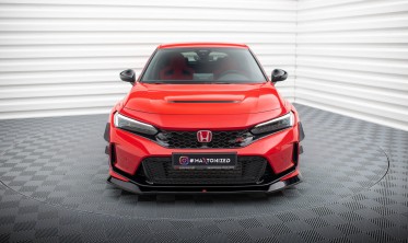 Тюнінгова накладка (юбка) на передній бампер Honda Civic Mk11 Type-R вар. 1 фото
