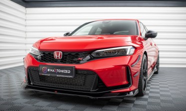 Тюнінгова накладка (юбка) на передній бампер Honda Civic Mk11 Type-R вар. 1 фото