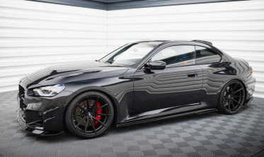 Тюнинговые накладки на боковые пороги от Maxton Design для BMW M2 G87 вар. 1 фото