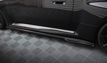 Тюнинговые накладки на боковые пороги от Maxton Design для BMW M2 G87 вар. 1 фото