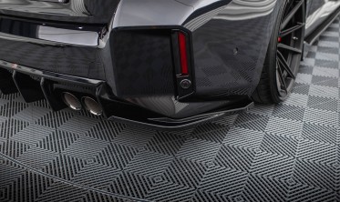 Бокові тюнінг дифузори заднього бампера BMW M2 G87 вар. 3 (під диф. BM-M2-G87-RS1) фото