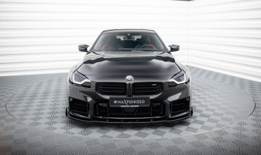Нижний диффузор + боковые накладки на передний бампер Street Pro BMW M2 G87 фото