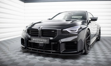 Нижний диффузор + боковые накладки на передний бампер Street Pro BMW M2 G87 фото