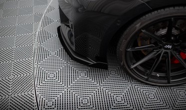 Нижний диффузор + боковые накладки на передний бампер Street Pro BMW M2 G87 фото