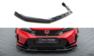 Тюнінговий дифузор на передній бампер Honda Civic Mk11 Type-R вар. 2 фото