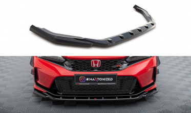 Нижняя тюнинг накладка на передний бампер Honda Civic Mk11 Type-R вар. 3 фото