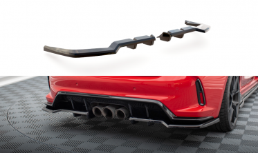 Тюнинговый диффузор на задний бампер Honda Civic Mk11 Type-R вар. 1 фото