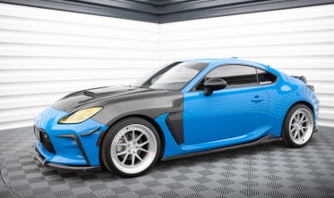 Тюнинговые накладки (листвы) на боковые пороги Toyota GR86 Mk1, Subaru BRZ Mk2 вар. 1 фото