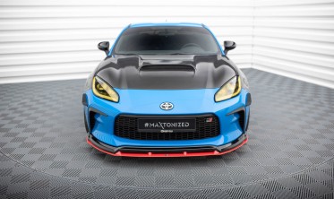 Передняя накладка на бампер с красной вставкой Toyota GR86 Mk1 вар. 2 фото