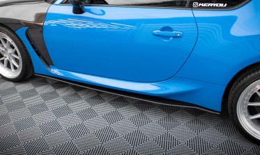 Бокові тюнінг накладки (лістви) під пороги Street Pro Toyota GR86 Mk1, Subaru BRZ Mk2 вар. 1 фото