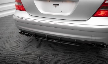 Центральный диффузор на задний бампер Street Pro Mercedes-Benz E 55 AMG W211 фото