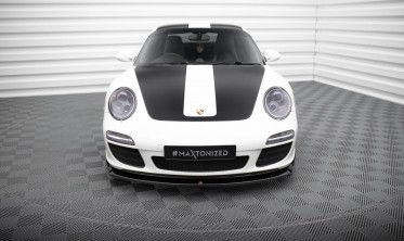 Тюнинговая накладка (элерон) на передний бампер Porsche 911 Carrera 997 вар. 2 фото