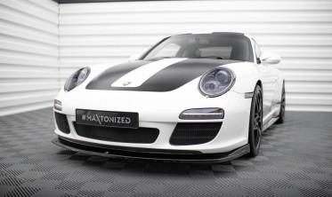 Тюнинговая накладка (элерон) на передний бампер Porsche 911 Carrera 997 вар. 2 фото