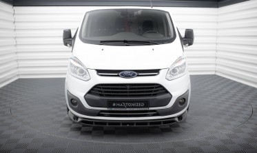 Тюнинговая накладка (элерон) на передний бампер Ford Transit Custom Mk1 фото