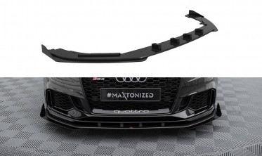 Дифузор + бокові накладки на передній бампер Street Pro Audi RS3 8V Sedan рестайл фото