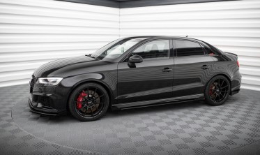 Тюнінгові лістви + бокові накладки на пороги Street Pro Audi RS3 8V Sedan рестайл фото