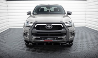Тюнінгова накладка (елерон) на передній бампер Toyota Hilux Invincible Mk8 рестайл фото