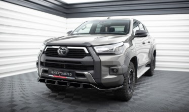 Тюнінгова накладка (елерон) на передній бампер Toyota Hilux Invincible Mk8 рестайл фото