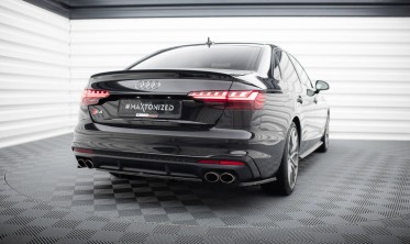 Боковые тюнинг накладки заднего бампера Audi S4 B9 рестайл фото