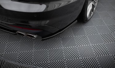 Боковые тюнинг накладки заднего бампера Audi S4 B9 рестайл фото
