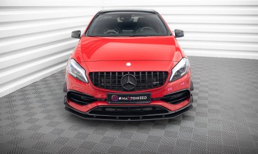 Нижній дифузор Street Pro на передній бампер Mercedes-Benz A 45 AMG Aero W176 фото
