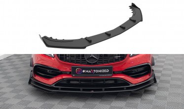 Диффузор + боковые накладки Street Pro на передний бампер Mercedes A 45 AMG Aero W176 фото