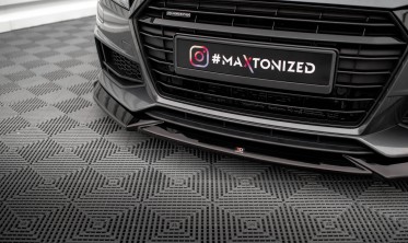 Тюнінгова накладка (губа) на передній бампер Audi TT 8S S / S-Line вар. 1 фото