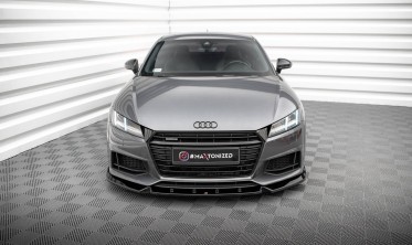 Дифузор на передній бампер (обвіс Maxton Design) Audi TT 8S S / S-Line вар. 2 фото