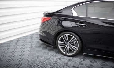 Бокові тюнінг накладки на задній бампер Infiniti Q50 S Mk1 вар. 2 фото