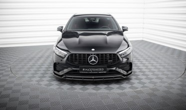 Нижняя тюнинг накладка переднего бампера Mercedes AMG A35 W177 рестайл фото