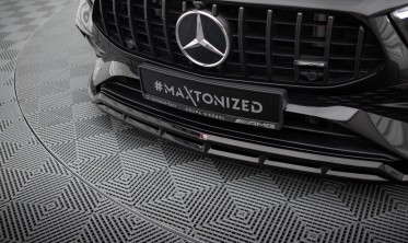 Нижняя тюнинг накладка переднего бампера Mercedes AMG A35 W177 рестайл фото